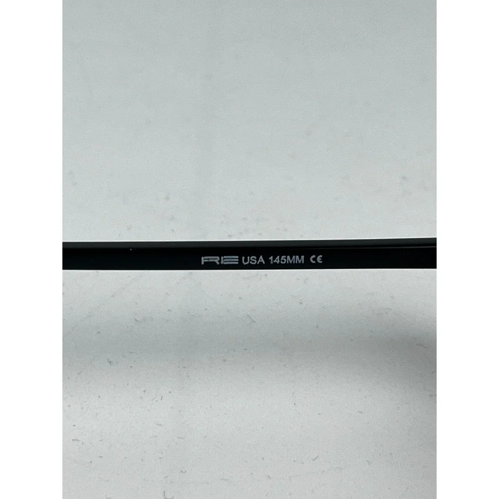 Re Excel Women's Eyeglasses Frame Black Rectangle Plastic‎ Full Rim 51-20-145 mm